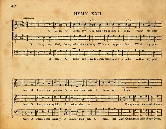 Hymns, Suitable for the Devotion of  Families and Churches: selected from various authors page 42