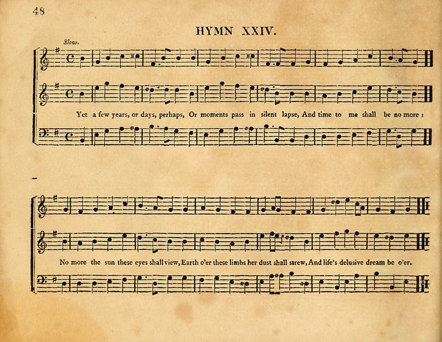 Hymns, Suitable for the Devotion of  Families and Churches: selected from various authors page 48