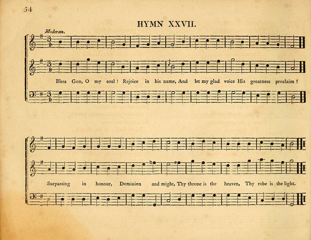 Hymns, Suitable for the Devotion of  Families and Churches: selected from various authors page 54