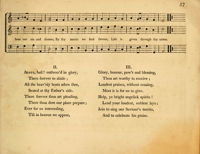 Hymns, Suitable for the Devotion of  Families and Churches: selected from various authors page 57