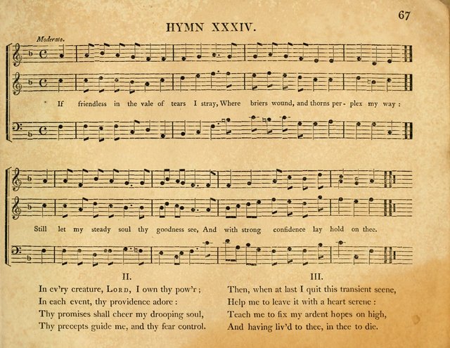 Hymns, Suitable for the Devotion of  Families and Churches: selected from various authors page 67