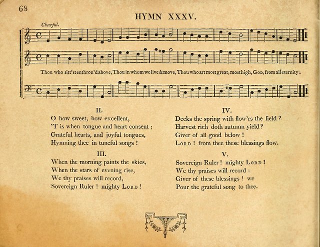 Hymns, Suitable for the Devotion of  Families and Churches: selected from various authors page 68