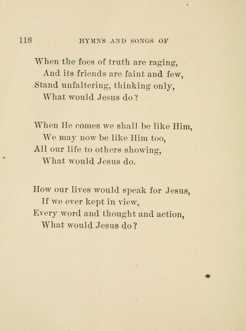 Hymns and Song of the Four-Fold Gospel and the Fullness of Jesus page 118