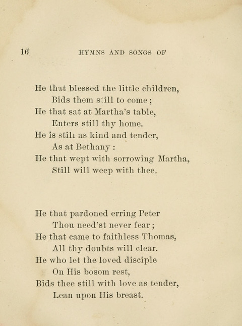 Hymns and Song of the Four-Fold Gospel and the Fullness of Jesus page 16