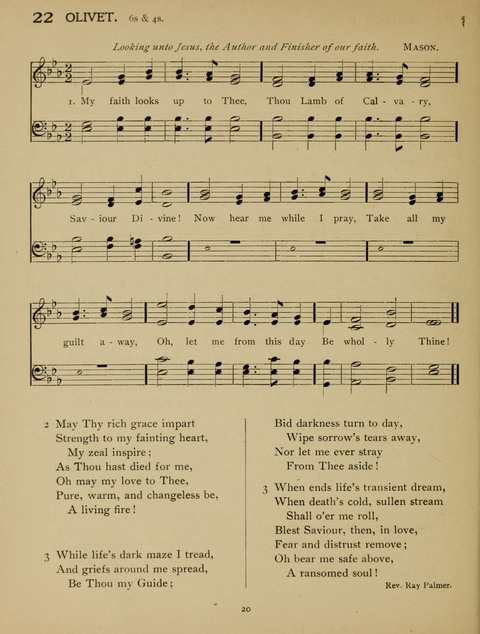 High School Hymnal: a collection of Psalms and Hymns for the use of High Schools and Seminaries page 12