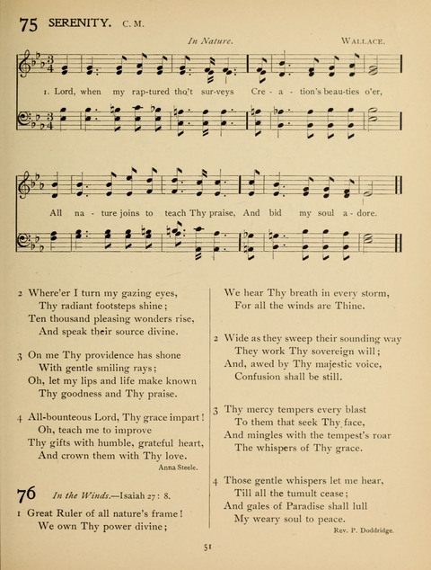 High School Hymnal: a collection of Psalms and Hymns for the use of High Schools and Seminaries page 43