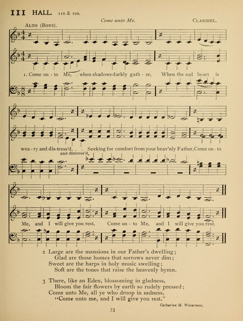 High School Hymnal: a collection of Psalms and Hymns for the use of High Schools and Seminaries page 65