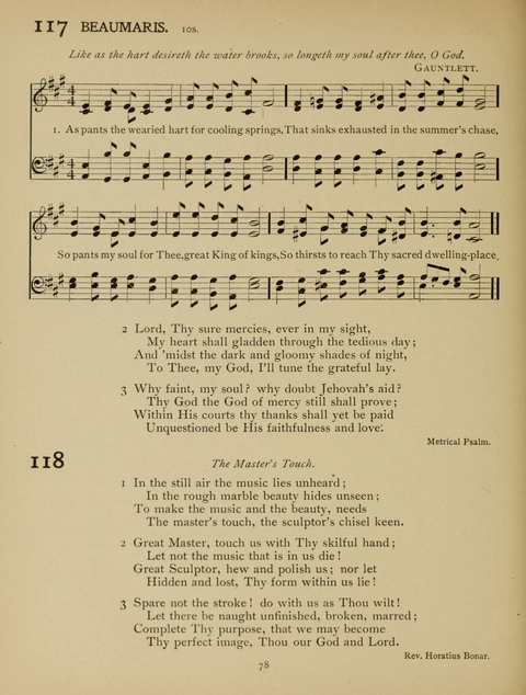 High School Hymnal: a collection of Psalms and Hymns for the use of High Schools and Seminaries page 70