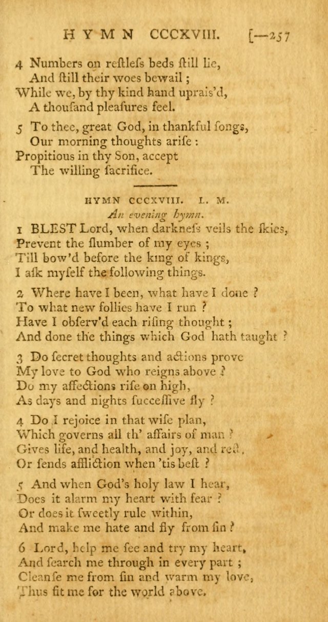 The Hartford Selection of Hymns from the Most Approved Authors: to which are added a number never before published page 262