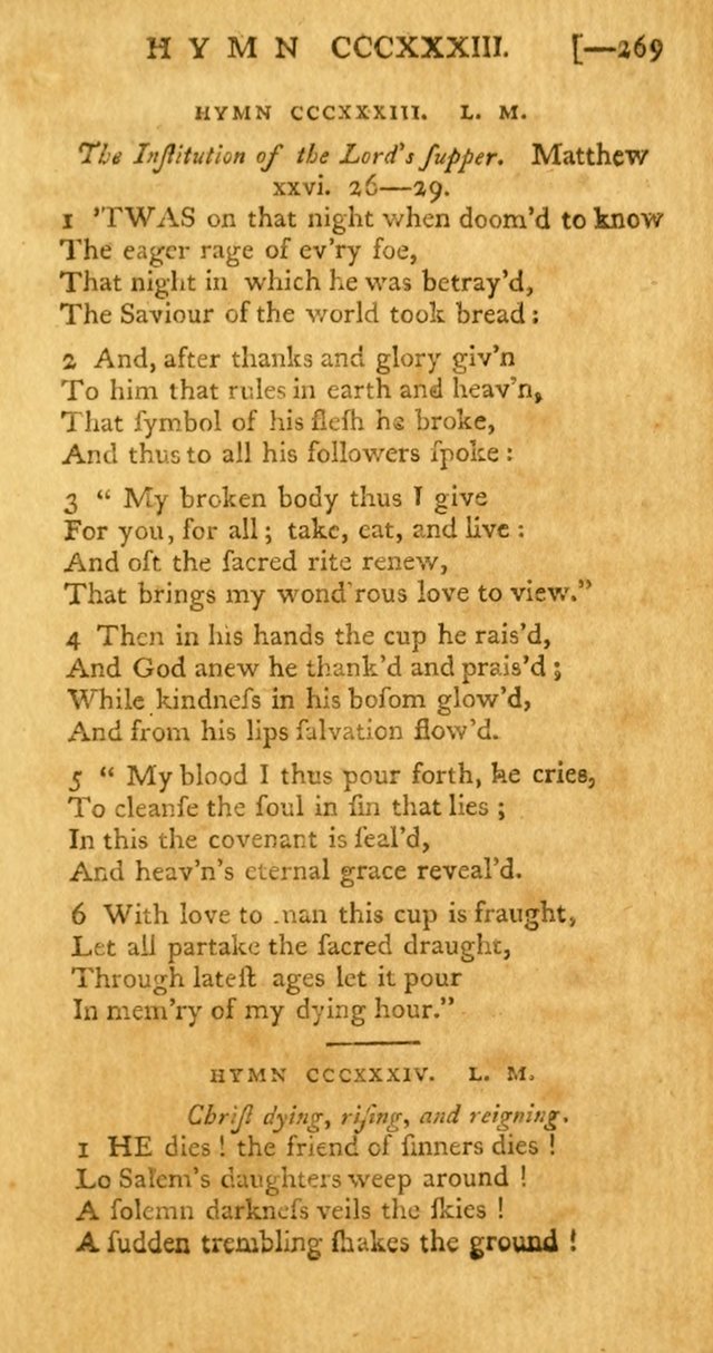 The Hartford Selection of Hymns from the Most Approved Authors: to which are added a number never before published page 274