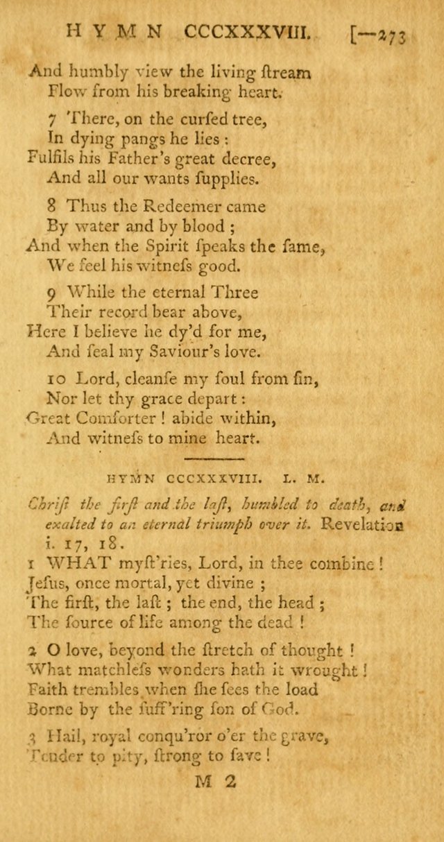 The Hartford Selection of Hymns from the Most Approved Authors: to which are added a number never before published page 278