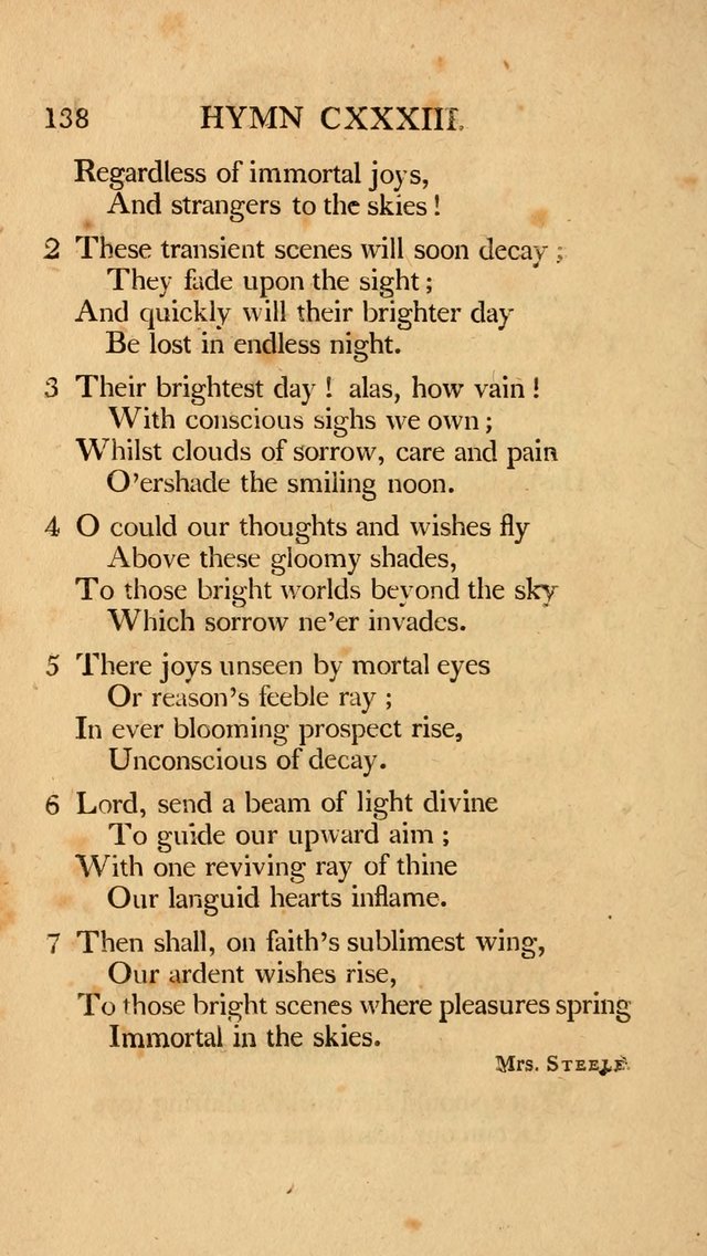 Hymns, Selected from the Most Approved Authors, for the use of Trinity Church, Boston page 139