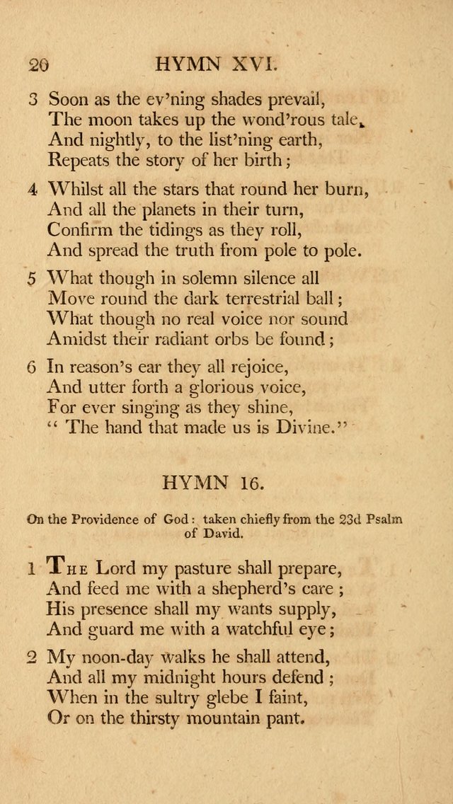 Hymns, Selected from the Most Approved Authors, for the use of Trinity Church, Boston page 21