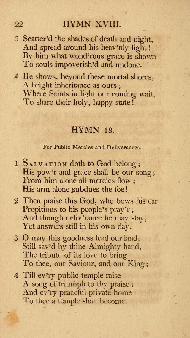 Hymns, Selected from the Most Approved Authors, for the use of Trinity Church, Boston page 23