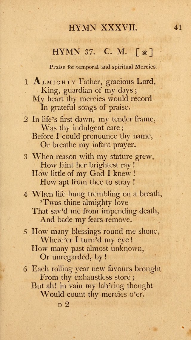 Hymns, Selected from the Most Approved Authors, for the use of Trinity Church, Boston page 42