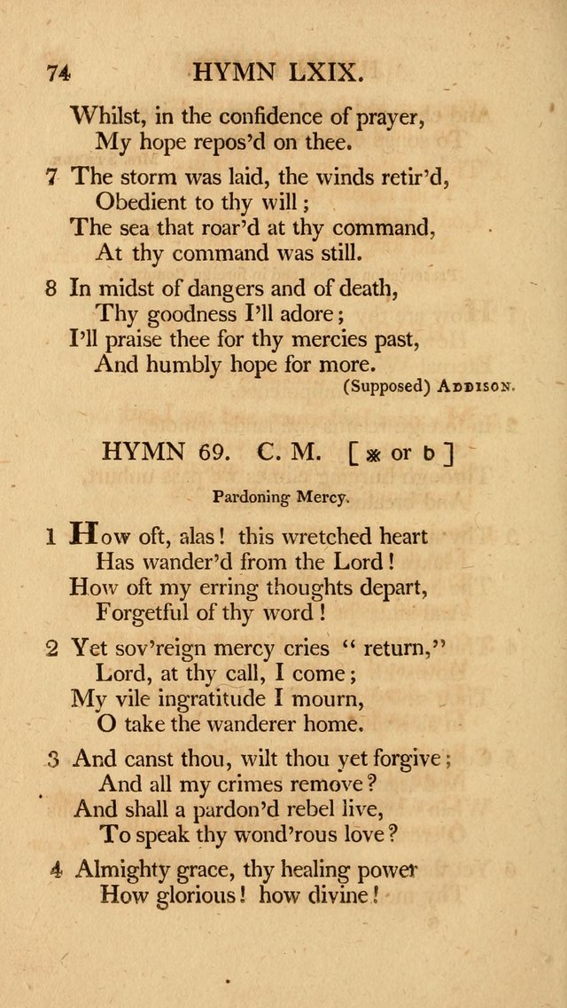 Hymns, Selected from the Most Approved Authors, for the use of Trinity Church, Boston page 75