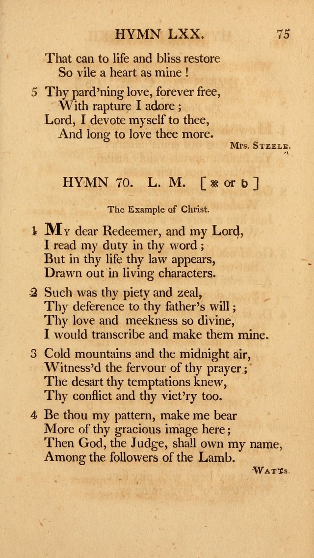 Hymns, Selected from the Most Approved Authors, for the use of Trinity Church, Boston page 76