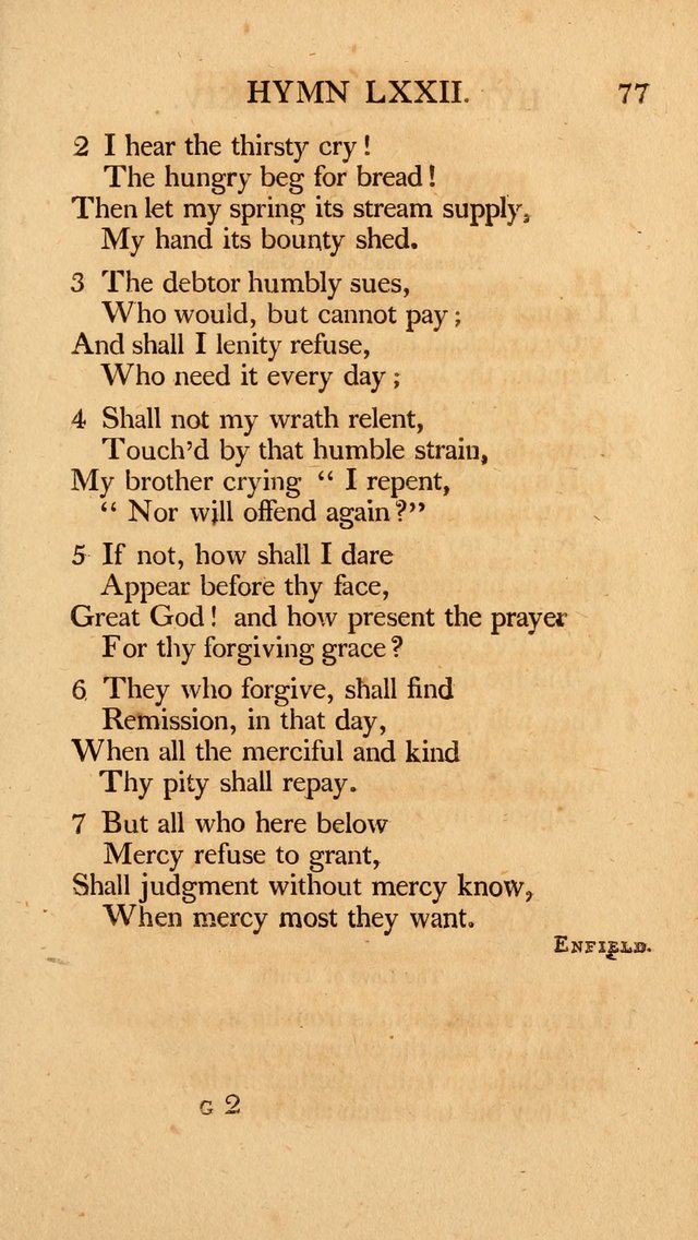 Hymns, Selected from the Most Approved Authors, for the use of Trinity Church, Boston page 78