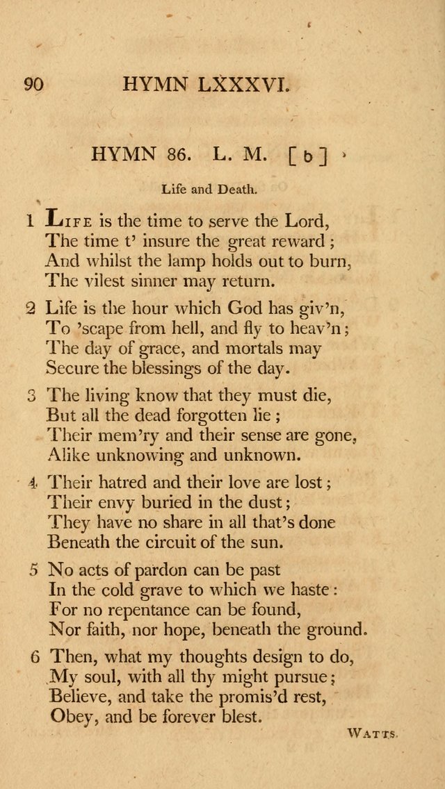 Hymns, Selected from the Most Approved Authors, for the use of Trinity Church, Boston page 91