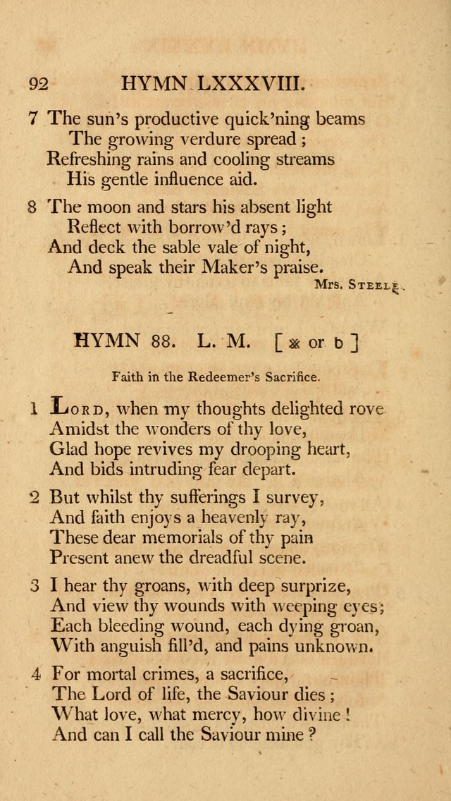 Hymns, Selected from the Most Approved Authors, for the use of Trinity Church, Boston page 93