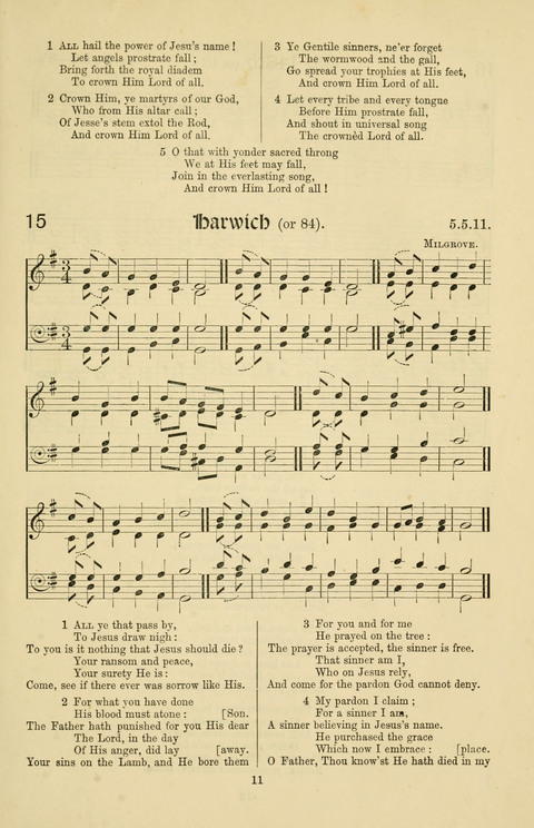 Hymns and Songs: for Mission Services and Conventions, with tunes (Enlarged ed.) page 11