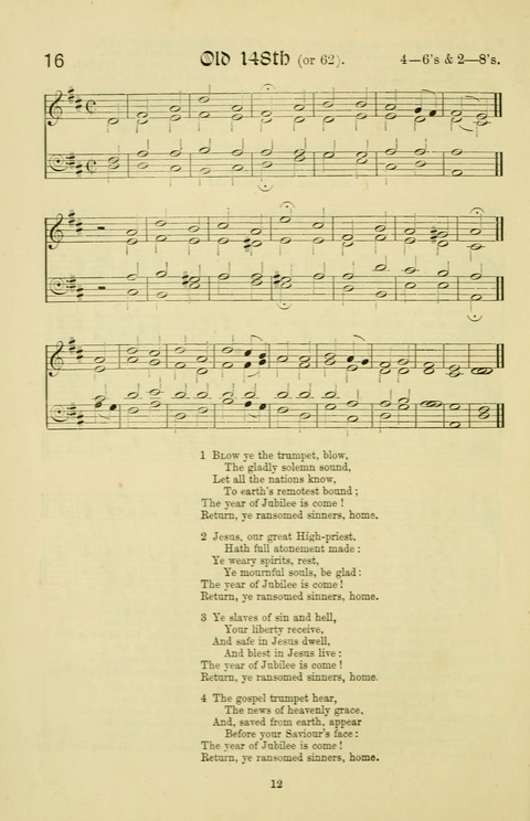 Hymns and Songs: for Mission Services and Conventions, with tunes (Enlarged ed.) page 12