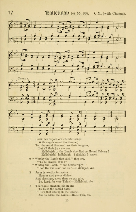 Hymns and Songs: for Mission Services and Conventions, with tunes (Enlarged ed.) page 13