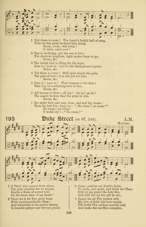 Hymns and Songs: for Mission Services and Conventions, with tunes (Enlarged ed.) page 143