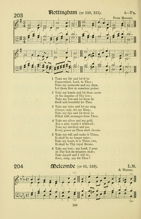 Hymns and Songs: for Mission Services and Conventions, with tunes (Enlarged ed.) page 150