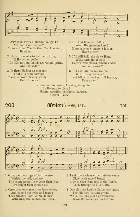 Hymns and Songs: for Mission Services and Conventions, with tunes (Enlarged ed.) page 153