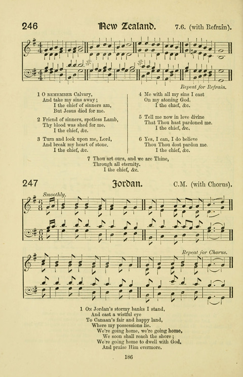 Hymns and Songs: for Mission Services and Conventions, with tunes (Enlarged ed.) page 186