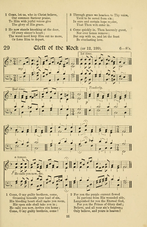 Hymns and Songs: for Mission Services and Conventions, with tunes (Enlarged ed.) page 21