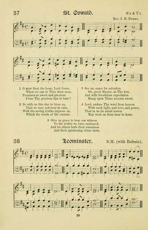 Hymns and Songs: for Mission Services and Conventions, with tunes (Enlarged ed.) page 28