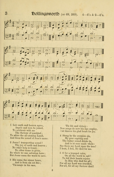 Hymns and Songs: for Mission Services and Conventions, with tunes (Enlarged ed.) page 3