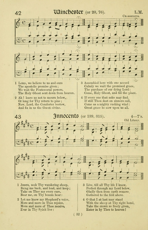 Hymns and Songs: for Mission Services and Conventions, with tunes (Enlarged ed.) page 32