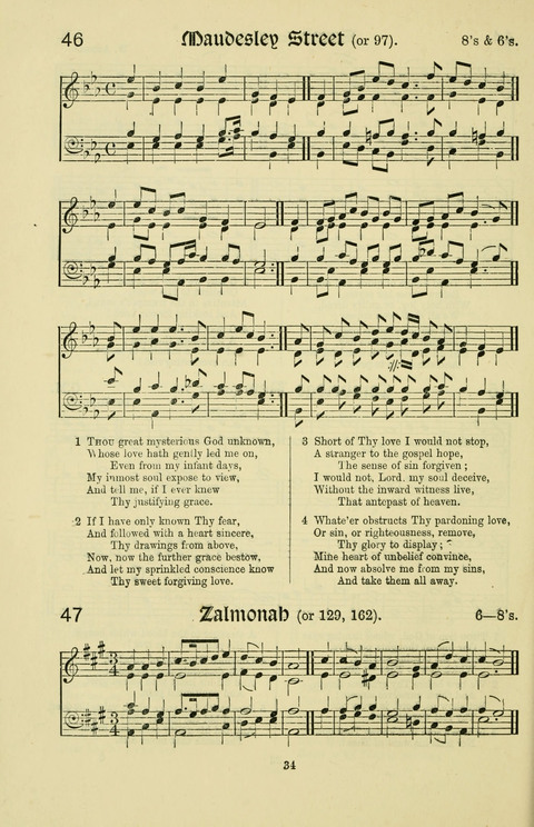 Hymns and Songs: for Mission Services and Conventions, with tunes (Enlarged ed.) page 34