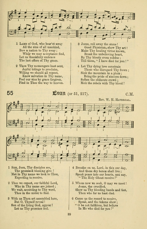 Hymns and Songs: for Mission Services and Conventions, with tunes (Enlarged ed.) page 39