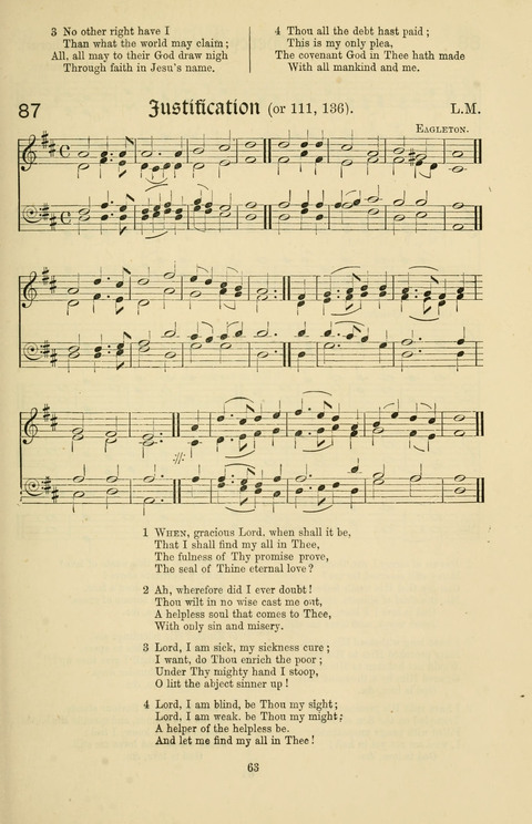 Hymns and Songs: for Mission Services and Conventions, with tunes (Enlarged ed.) page 63