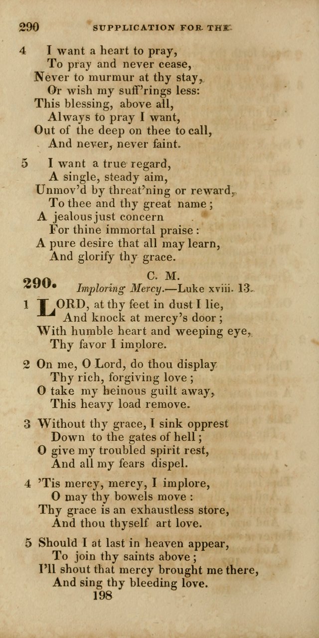 Hymns, Selected and Original, for Public and Private Worship page 198