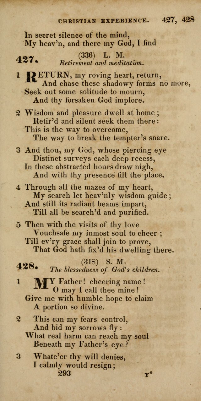 Hymns, Selected and Original, for Public and Private Worship page 293