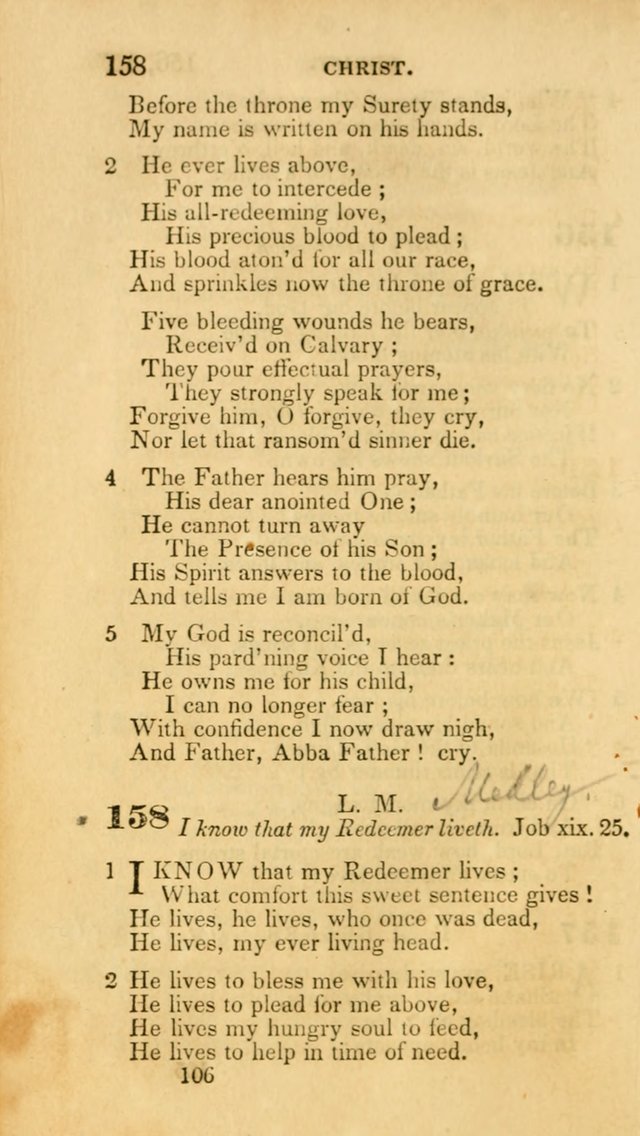 Hymns: selected and original, for public and private worship (30th ed.) page 106