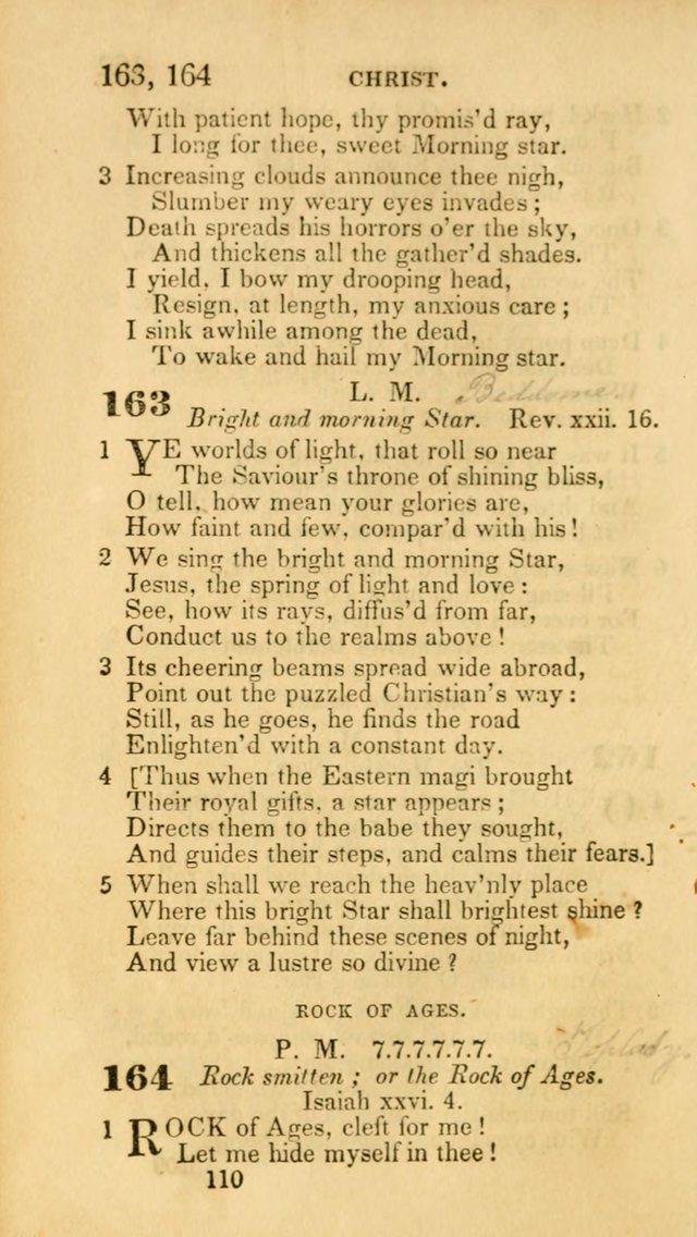 Hymns: selected and original, for public and private worship (30th ed.) page 110