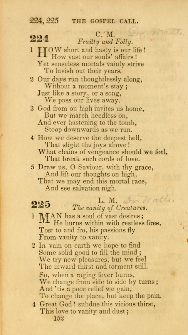 Hymns: selected and original, for public and private worship (30th ed.) page 152