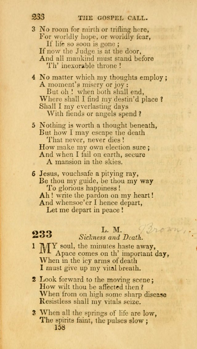 Hymns: selected and original, for public and private worship (30th ed.) page 158