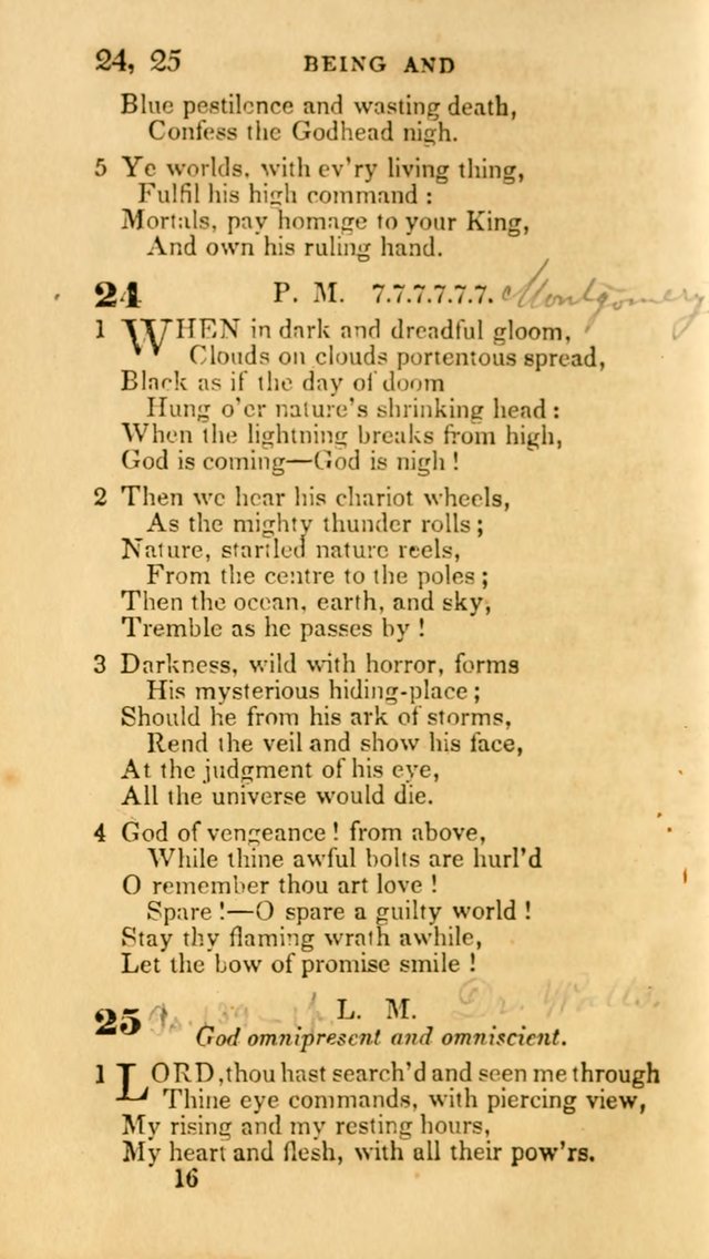 Hymns: selected and original, for public and private worship (30th ed.) page 16