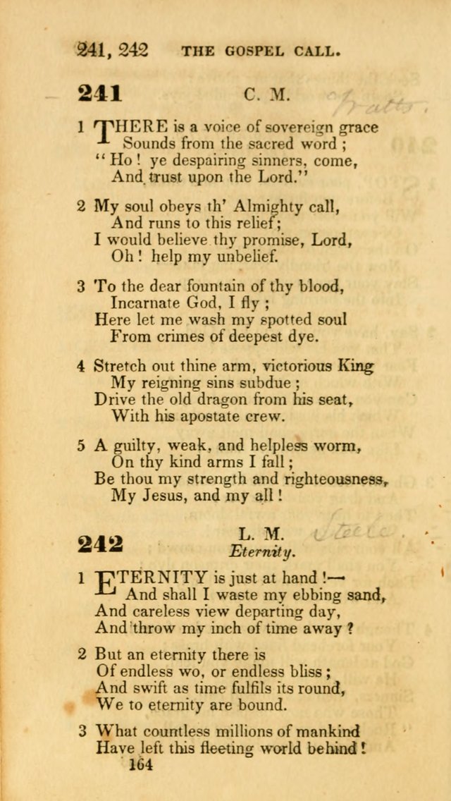 Hymns: selected and original, for public and private worship (30th ed.) page 164