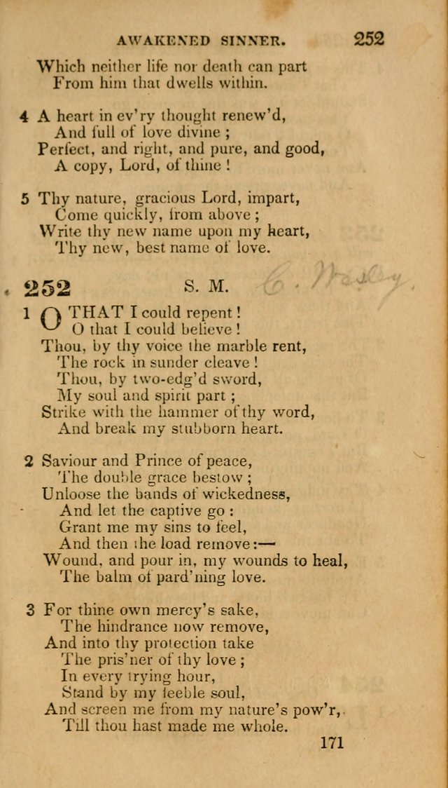 Hymns: selected and original, for public and private worship (30th ed.) page 171