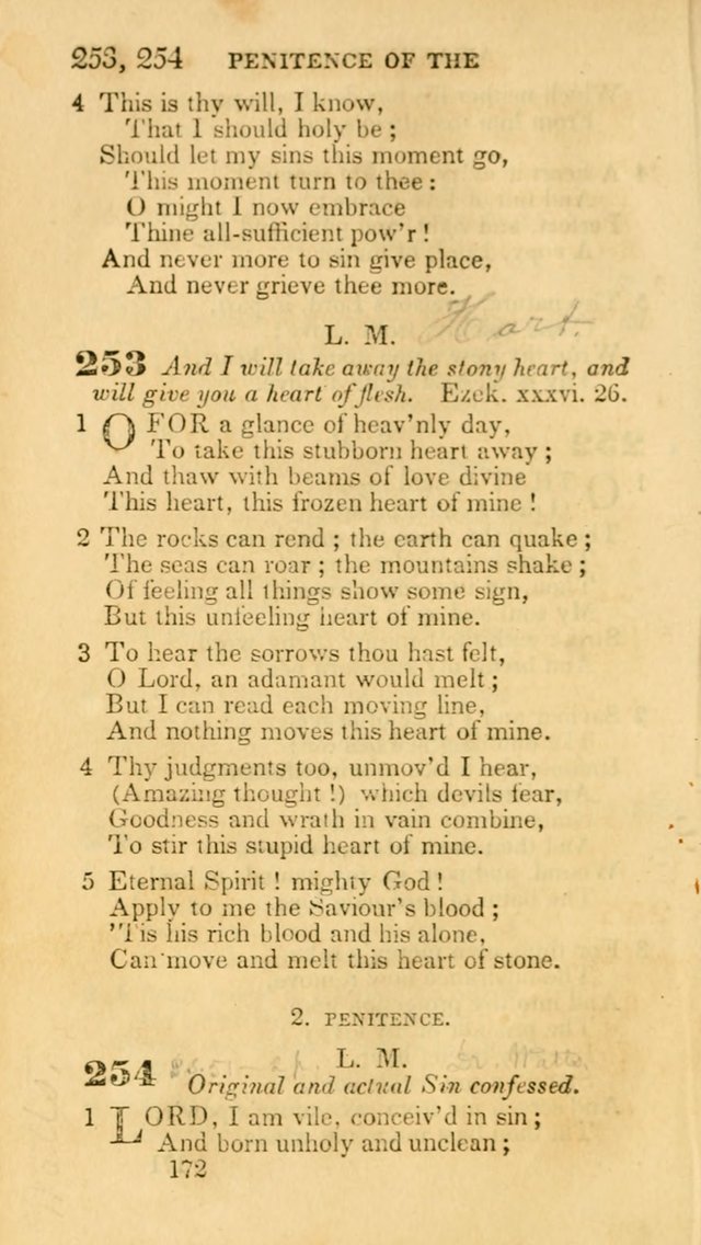 Hymns: selected and original, for public and private worship (30th ed.) page 172