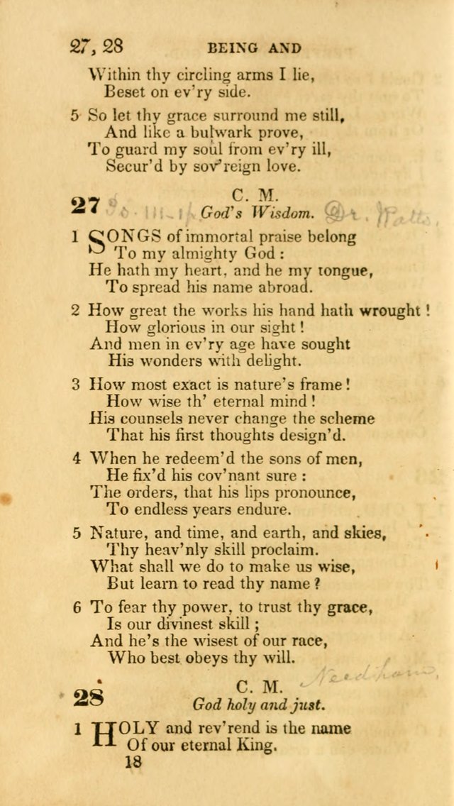 Hymns: selected and original, for public and private worship (30th ed.) page 18