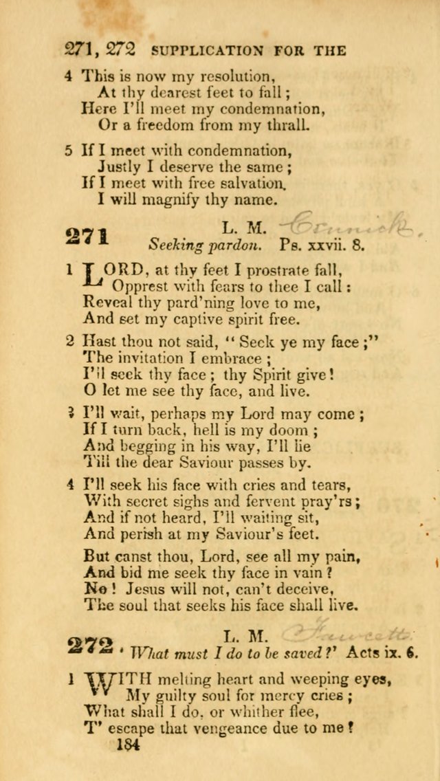 Hymns: selected and original, for public and private worship (30th ed.) page 184